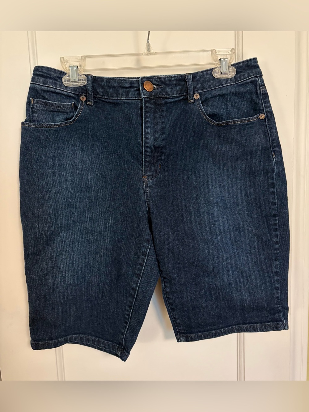 Coldwater Creek Dark Blue Denim Jean Shorts